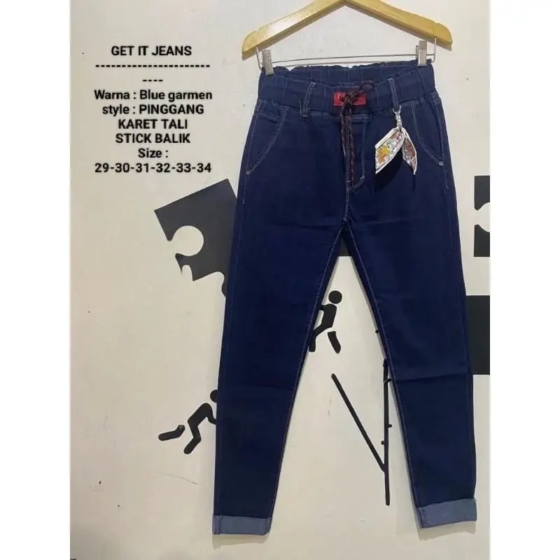 CELANA JEANS PINGGANG KARET PREMIUM Sz 29-34 0