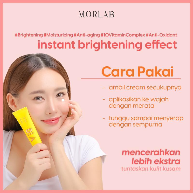 [ETALASE BARU READY SIAP KIRIM] MORLAB TONE UP CREAM V10 VITAMIN COMPLEX EXTRA MENCERAHKAN LEBIH CEPAT 1