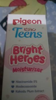 Product Review of Pigeon Teens Bright Heroes Moisturizer 50 ml 20 ml | Perawatan Muka Wajah | Pelembab Wajah | Mencerahkan Kulit Muka Anak Remaja Niacinamide from m**a 0