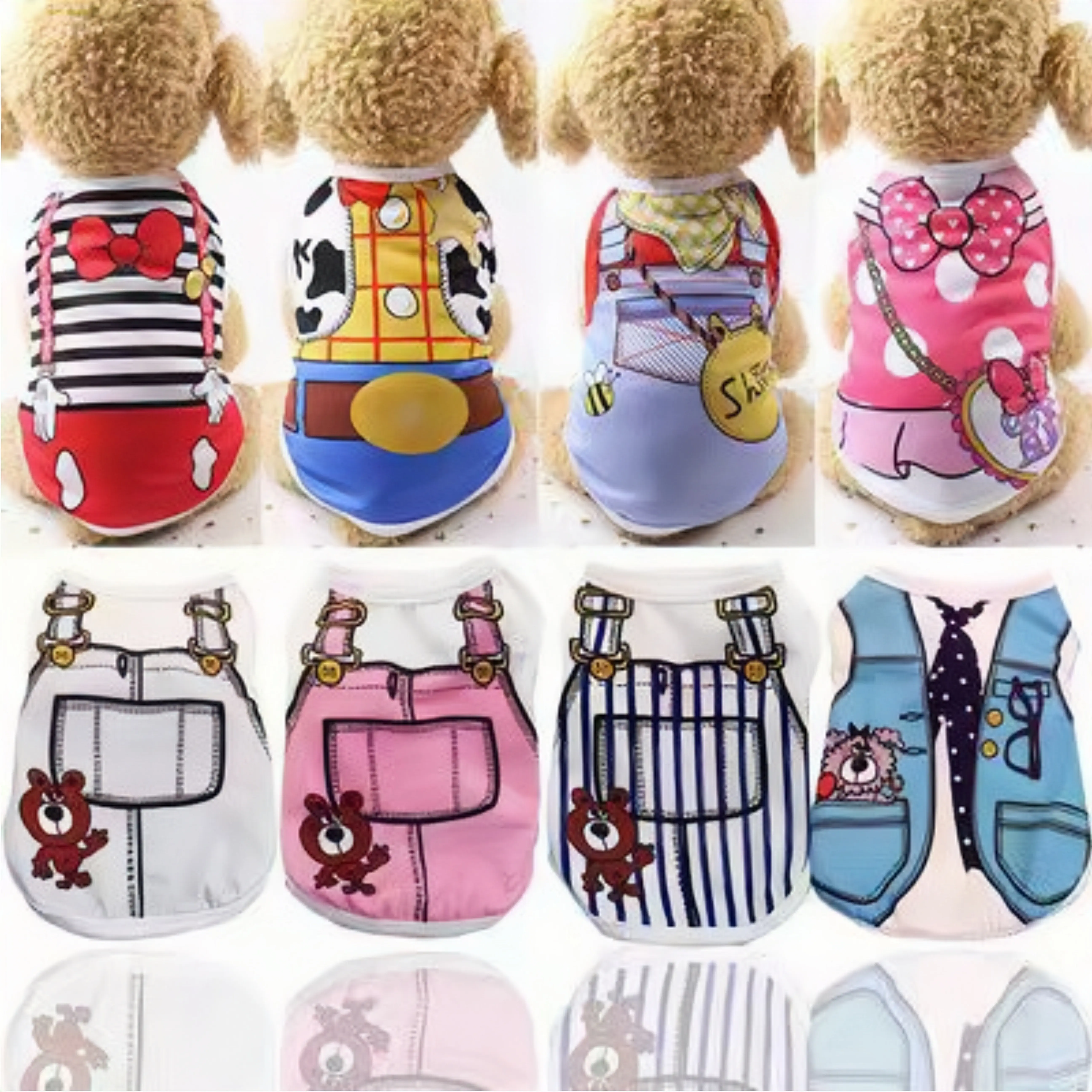 Pet fashion Cat Dog spring summer cotton clothes pet clothes vest breathable