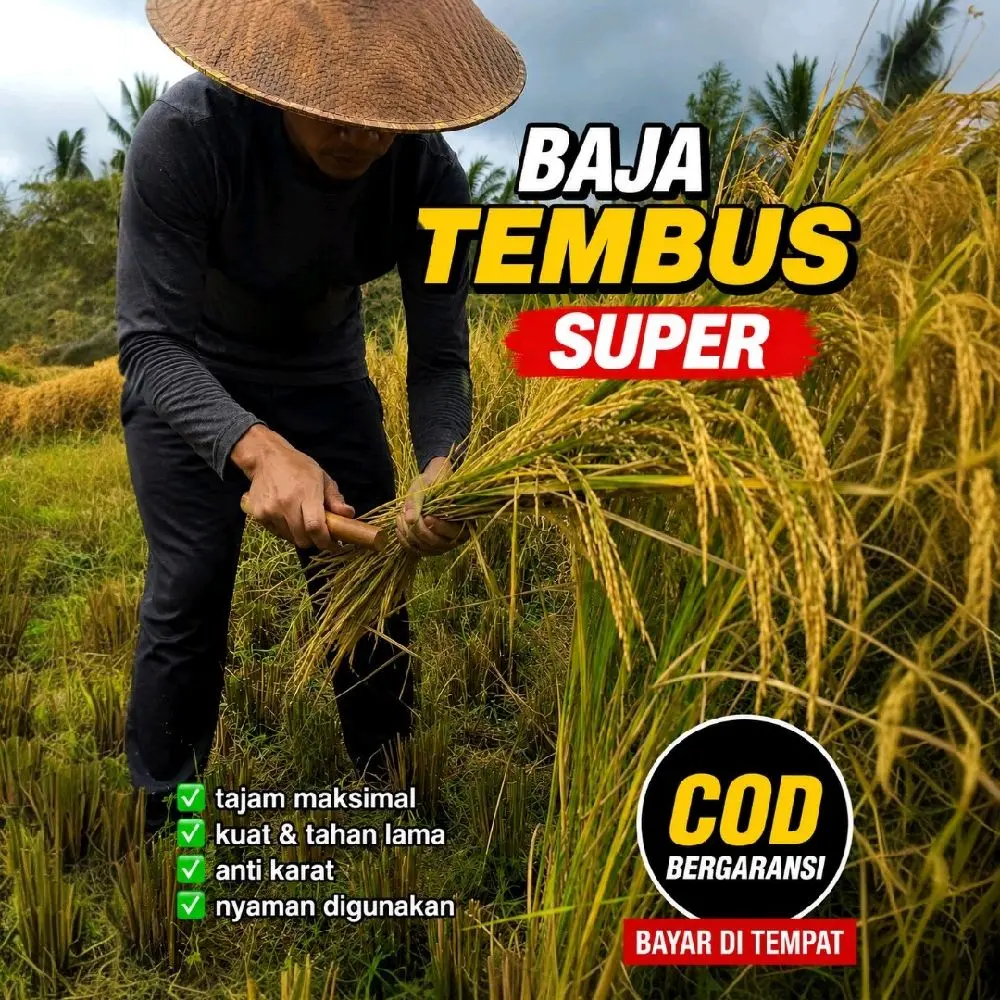 sabit rumput  baja tembus sabit baja isen tembus