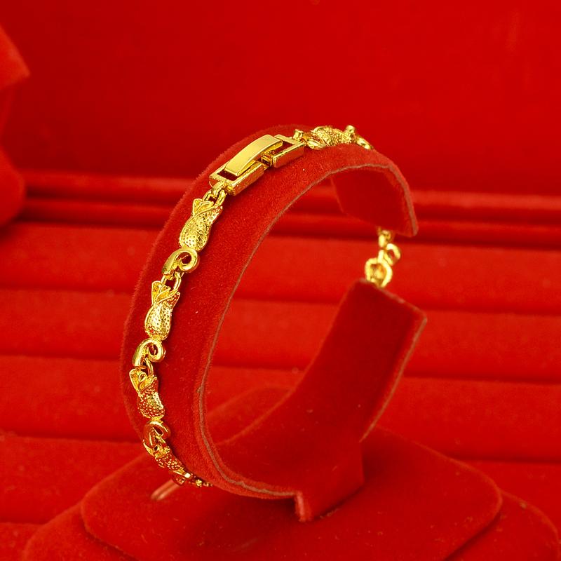 Product Introduction of Copper gold-plated watch chain, Geely bracelet, gold-plated accessories, non fading, non peeling alarm jewelry -24H shipping, free gift jewelry box 27