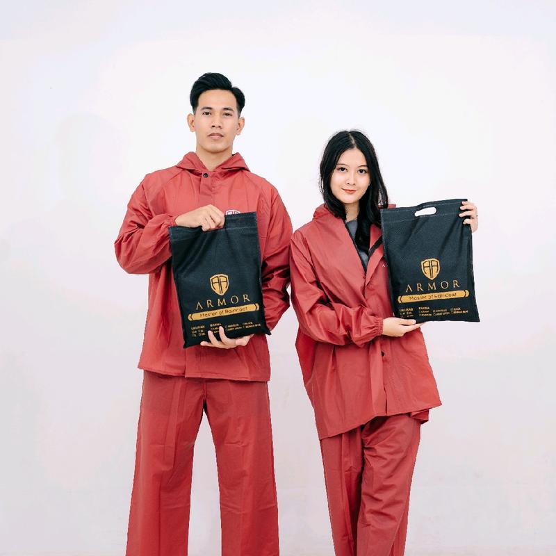 JAS HUJAN SETELAN ANTI REMBES TEBAL DAN ELASTIS [ BY ARMOR ] Pvc 5