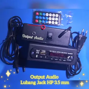 Mp3 Player Bluetooth langsung listrik (OUTPUT Lubang Jack 3.5mm)