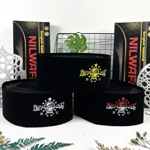 Peci Songkok Kopiah Motif Logo NU Peci Hitam NU Anak Laki Laki dan Dewasa Berkualitas Tinggi 9 cm Muslim Pria