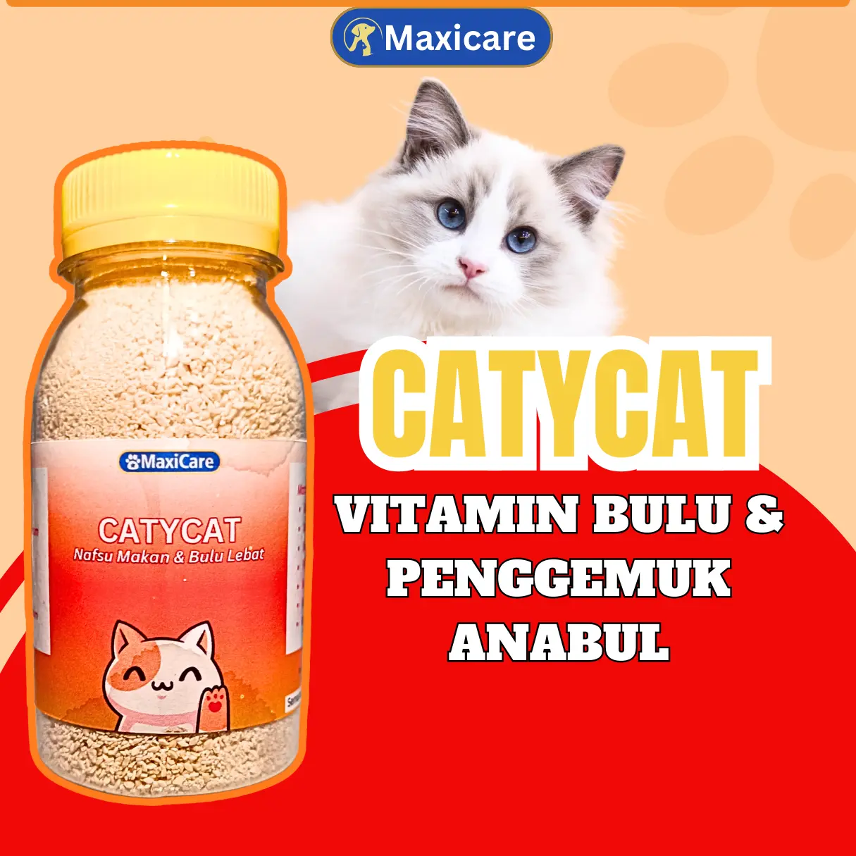 Vitamin Kucing Nafsu Makan dan Bulu Kucing Penumbuh Bulu Pelebat Bulu Obat Bulu Rontok Cattycat