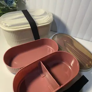 UHOUSE LUNCH BOX SUSUN SENDIRI / LUNCH BOX TINGKAT / Kotak Bekal Makan Siang / Bento Set 900ml / cek tutorial video pada katalog / Kitchenware