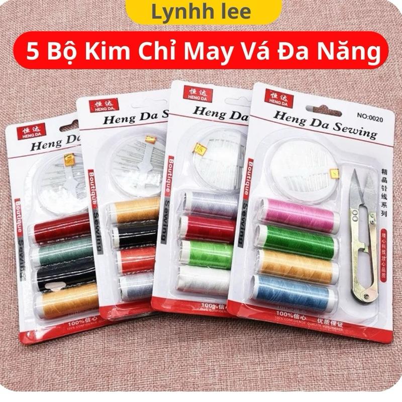 Hộp kim chỉ đa năng có nhiều màu chỉ và các dụng cụ hỗ trợ may vá - Dbavio