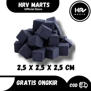 Arang Kotak Bricket Briket Batok Kelapa untuk BBQ Kubus Kualitas Super 1 Kg