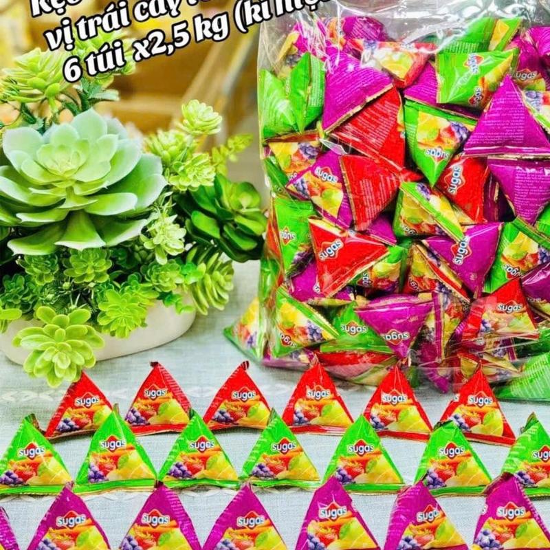 Kẹo dẻo chip chip Sugas hương trái cây mix - Vị ngọt tự nhiên từ trái cây