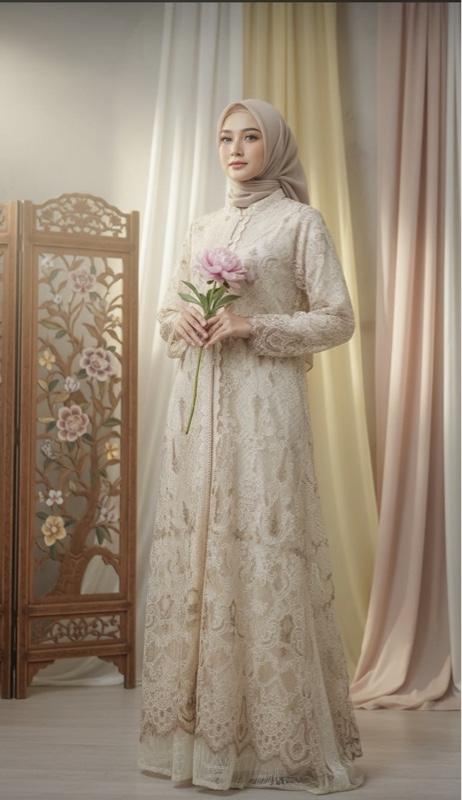 Zahra series model auter lepas pasang bahan tulle