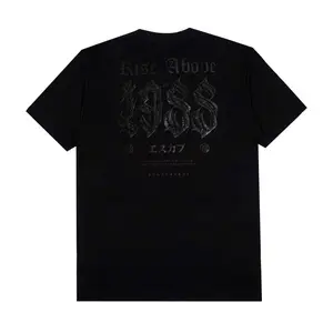 Escaperfect T-shirt Rise Above - Black Kaos Pria