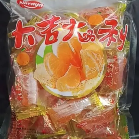 500 GR JELLY JERUK NARAYA HALAL / ORANGE JELLY / JELLY JERUK RASA MANDARIN Food Jeli 1