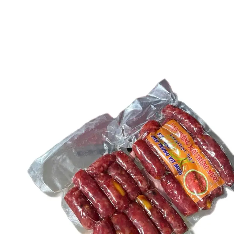 1Kg Lạp xưởng TRỨNG MUỐI (KHÔNG QUÀ )truyền thống sấy dẻo 80% nạc đặc sản - vị mặn ngọt - đóng gói hút chân không 1kg là 2 tui ,