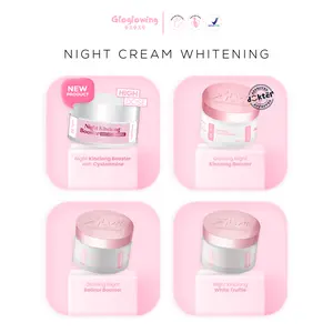 GLOGLOWING Night Cream Whitening - Kinclong Booster / Retinol Booster / Kinclong White Truffle / Kinclong with Cysteamine (Night Cream Wajah Gloglowing Skincare)