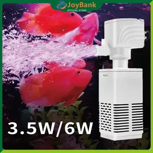 "Pompa Filter Akuarium 5in1 Peningkat Oksigen Filter Air Alat Pompa Internal Fish Tank Multifungsi  "