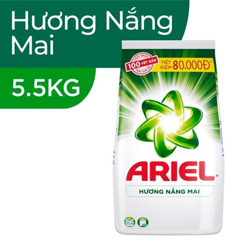  bột giặt ariel công nghệ giặt siêu sạch giữ màu hương nắng mai 5.2kg,đam mê 5.0kg 