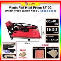 Gambar Mesin Press Sablon Kaos 60x40 U-Shape High Pressure SF-02 untuk Kaos, Bag, Puzzle, Plat Aluminium, Bantal ( DTG, DTF, Polyflex, Sublime, Transfer Paper, Platisol, Rubber ) - SF-02 60x40, Surabaya dari Sun Indonesia Kota Surabaya 1 Tokopedia