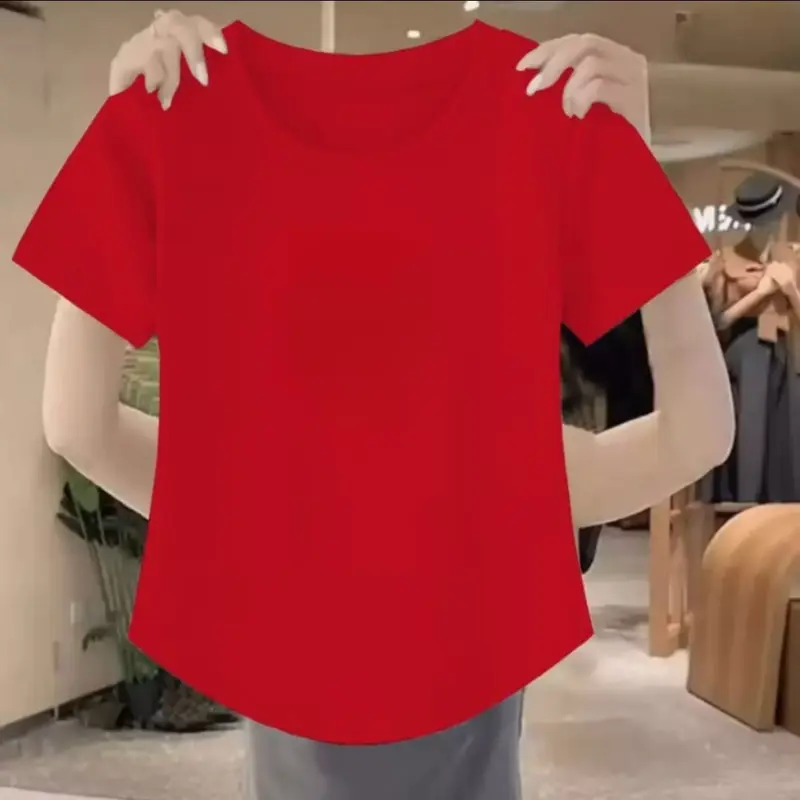 Kaos Oblong Wanita/Bahan Spandek Distro Printing Premium/Lengan Pendek/Atasan/Baju Kasual/T-shirt 2