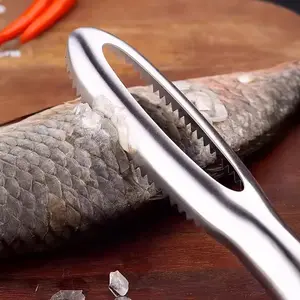 Alat Pembuka Pembersih Sisik Ikan Stainless Steel Scraper Peeler Fish Scales Peralatan Seafood
