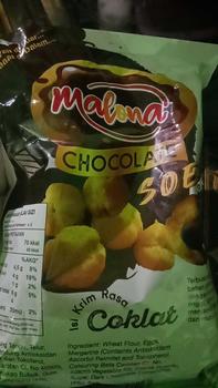 Product Review of COD Soes Coklat Cokelat/strawberry/ 500g/1kg /Update kemasan terbaru / merek baru/Malona/ mix rasa/halal Kue Sus Kering Isi soes coklat lumer 1 kgr Enak Murah （Cemilan keluarga, cocok untuk dewasa dan anak-anak） Chocolate Food Makanan Snack Manis from m** f**z 0