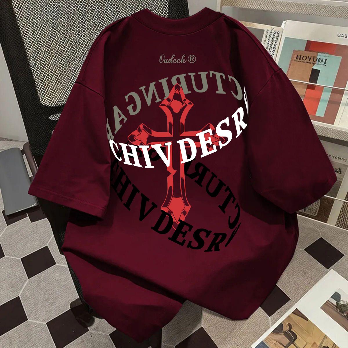 Kaos Katun Trendi Dan Bergaya Dengan Desain Cetak Huruf Retro, Atasan Leher Bulat Lengan Pendek Longgar Untuk Pria Dan Wanita. Kaos Katun Trendi Dan Bergaya Dengan Desain Cetak Huruf Retro, Atasan Leher Bulat Lengan Pendek Longgar Untuk Pria Dan Wanita.