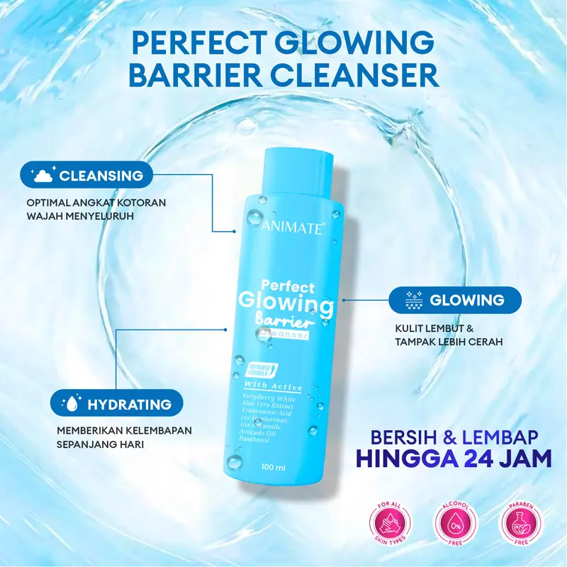 Animate Perfect Glowing Barrier Cleanser 100 ml 3