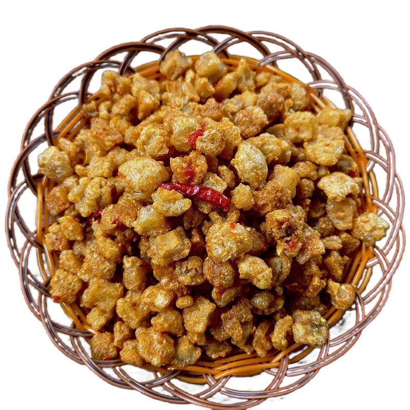 Tóp Mỡ Da Giòn Rim Mắm tỏi túi 500gr Food Ăn Vặt Cay Snack