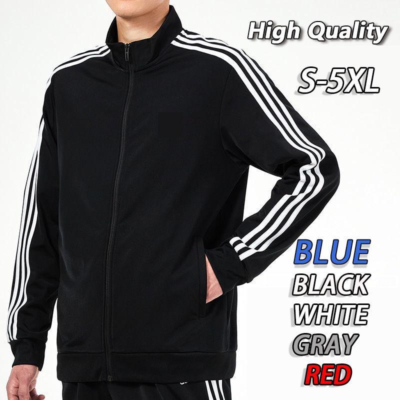 Áo khoác nam và nữ, 5 màu, chất lượng cao, áo len đen rắn chắc, mỏng vừa vặn, chống gió, áo khoác trắng Lelaki Plus cỡ S-5XL Menswear