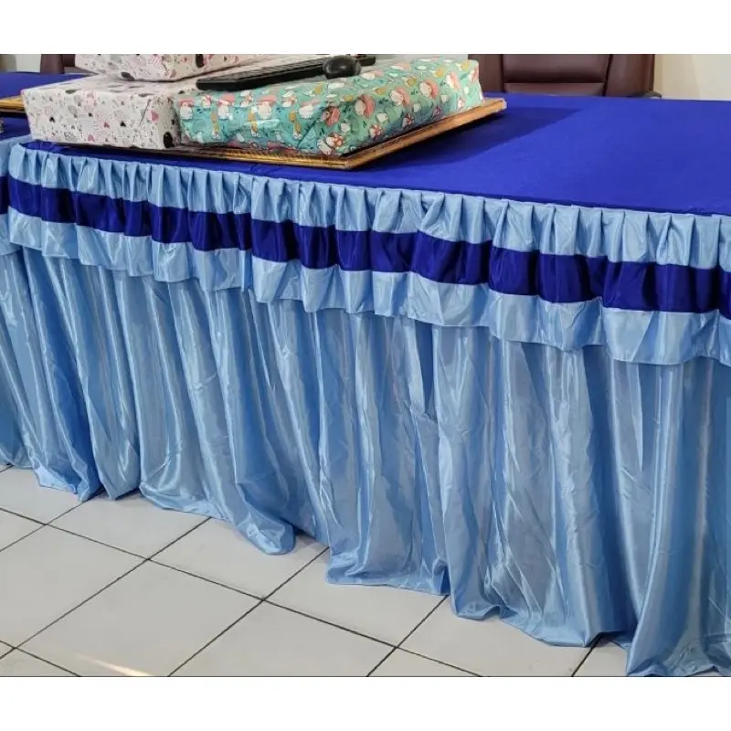 Taplak Meja Prasmanan Renda Ukuran 200 x 60 x 75 cm (P x L x T) - Cover Meja Prasmanan Berkualitas Premium