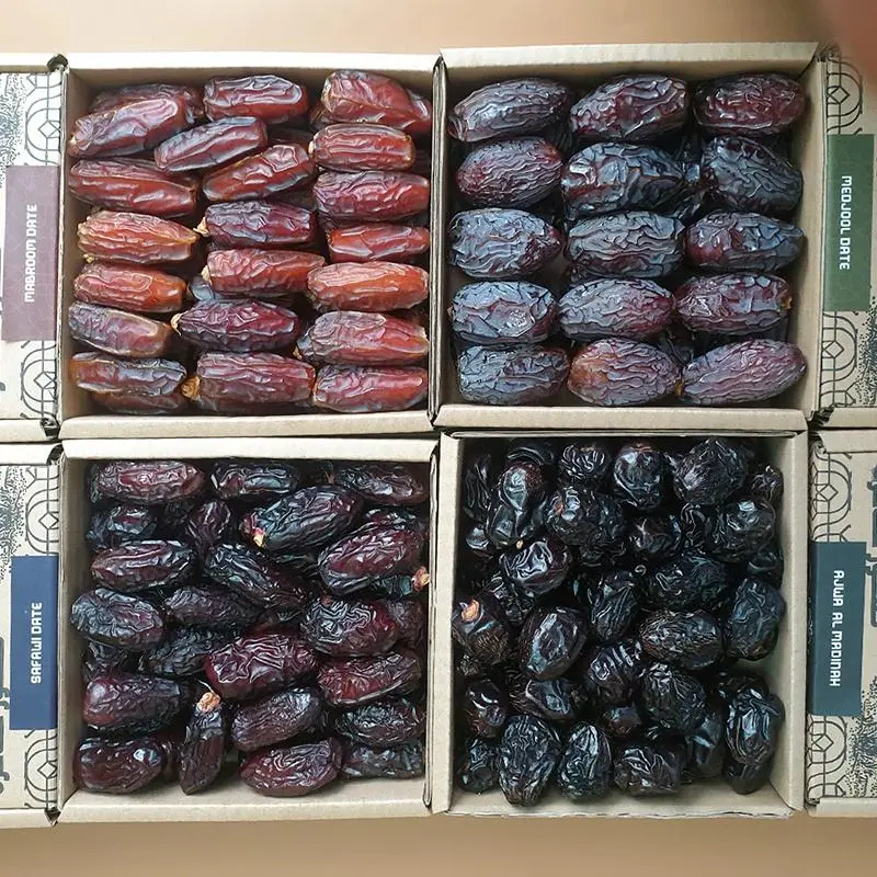 Kurma Dates AJWA Al Madina - 500g | MABROOM| SAFAWI | MARIAMI | MEDJOOL | SUKKARI VIP RAMADAN gift (500g) Dried Food Snacks