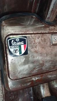 Product Review of cover jok vespa klasik model cowboy benik cung bungkus sadel jok depan belakang vespa super sprint px ps bajaj hitam putih abu abu coklat from A**n 1