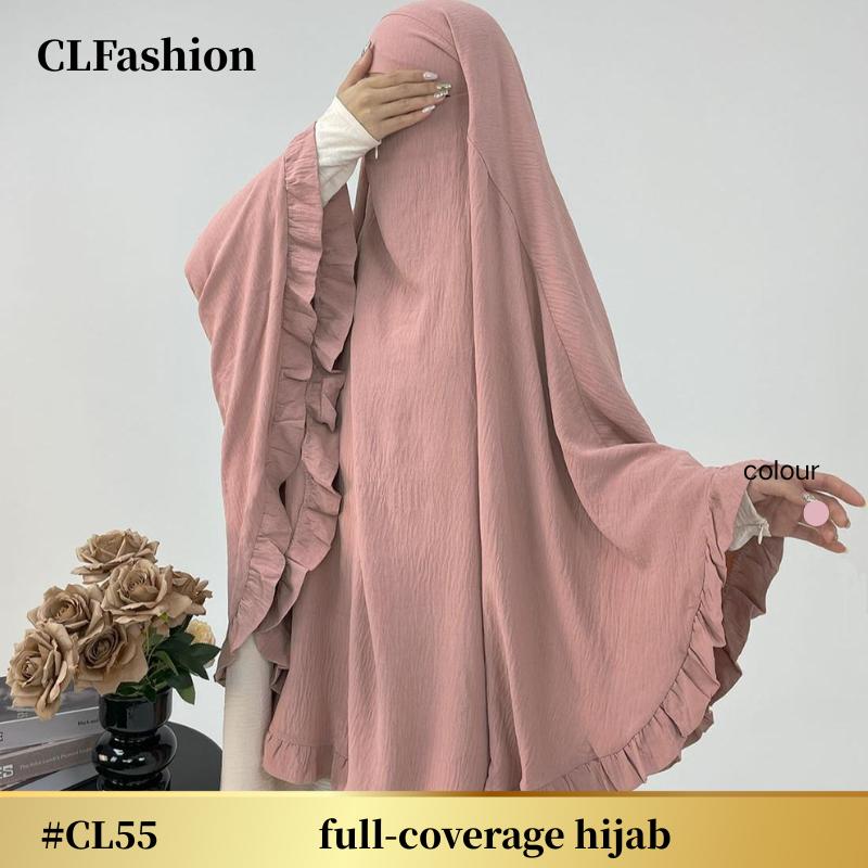#CL55 Comfortable Modest Wear Headscarf with Full Coverage in 13 Colors | Perfect for Daily Use, Prayer,and lslamic Fashion,Elegant and stylish, unique design 0