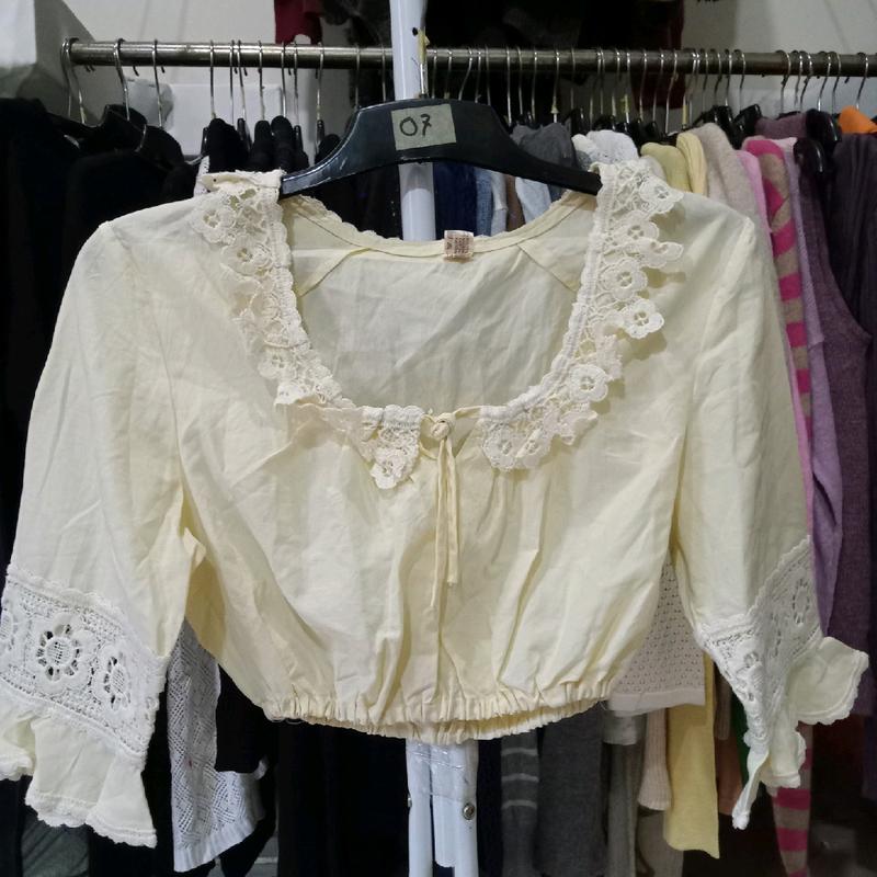 CROPTOP TANKTOP BLOUSE KATUN SIFON PREMIUM CO 25K-95K SANTAI LENGAN BALON 1