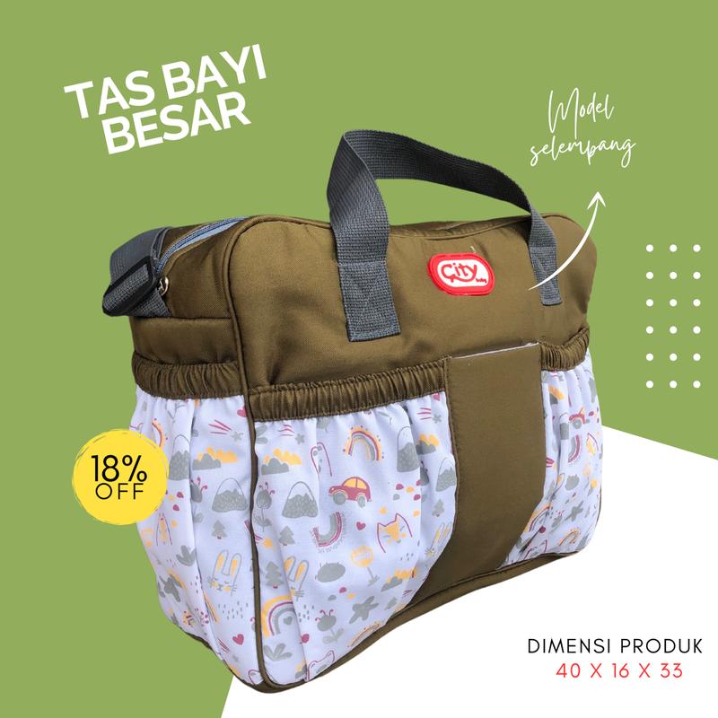 Tas Bayi Ukuran Besar Tas Bayi Ransel Bayi  Model Print Premium Bags diaper  bag 0