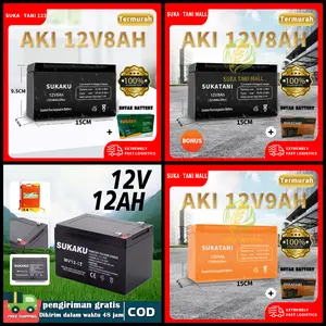 BATTERY/AKI SPRAYER VARIASI 12V 8AH/9AH/10AH(BERGARANSI - AKI ACCU UPS BATERAI SPRAYER ELEKTRIK 12V