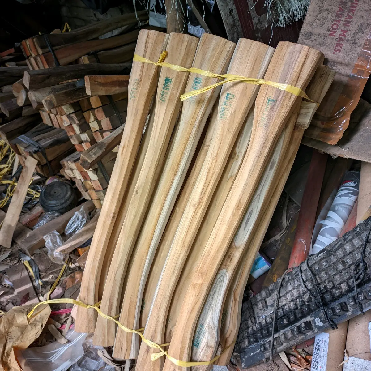 Gagang Pacul Cangkul Kayu Jati Asli 70Cm