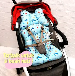 (A005) ALAS STROLLER SEMUA JENIS STROLLER BISA PAKAI BAYI 2 MOTIF BOLAK BALIK 4in1 UNIVERSAL BANTAL STROLLER BAYI