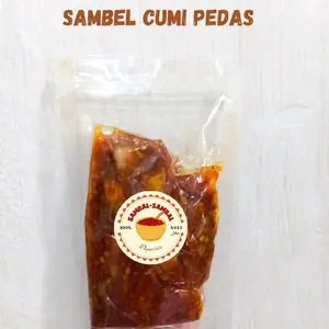 Sambal Sambal Asli Cumi Pedas 100% Halal Sambel Cumi Asin Pedas