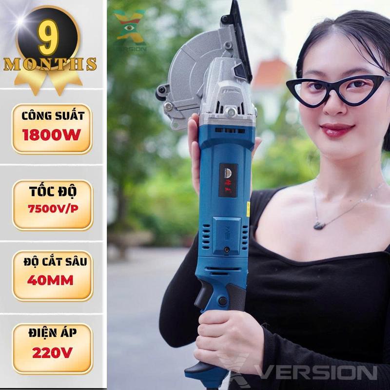  Máy cắt rãnh tường CaoWang CW-1336 kèm 1 lưỡi công suất 1800w chuẩn dây đồng bảo hành 6th - Xversion 