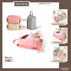 KOTAKIN Pouch Travel Pakaian Dalam Tas Skincare Make Up Cosmetic Underwear Storage Organizer Penyimpanan