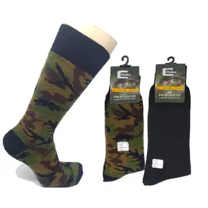 Kaos Kaki PDL Kaos Kaki TNI Hitam Polos dan Loreng Tebal Berkualitas