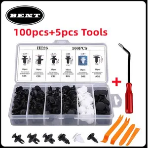 【105PCS】Baut Rivet Serbaguna/Plastik Bemper Clip/Bumper Rivet Retainer/Cocok Untuk Fender Fasteners Clip