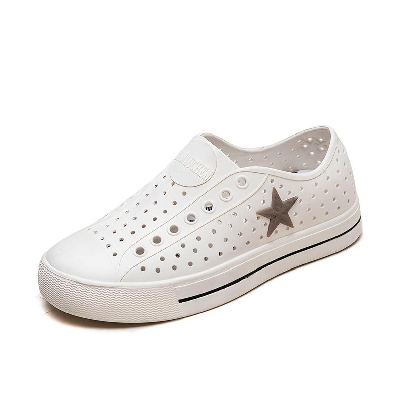   THANH LÝ LẺ SIZE   FORM NHỎ TĂNG 1 SIZE  Star Fashion Shoes - Giày Sandal Nam Nữ Đế Bằng Mẫu Trơn Form Dáng 2025 Thoải Mái & Phong Cách dep giare 