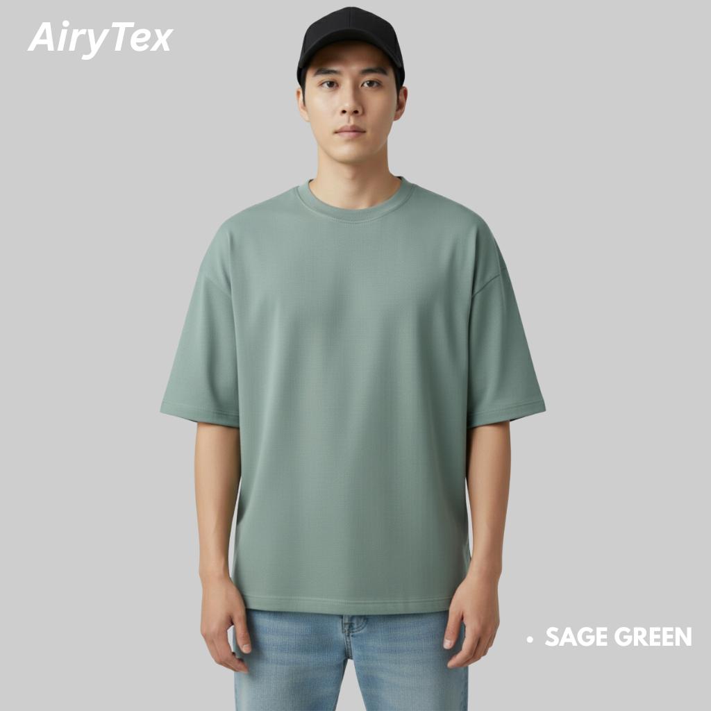 Aery Oversized T-Shirt BreezeWear Quick Dry Tech / Kaos Polos Boxy Fit Cut Oversize AiryTex