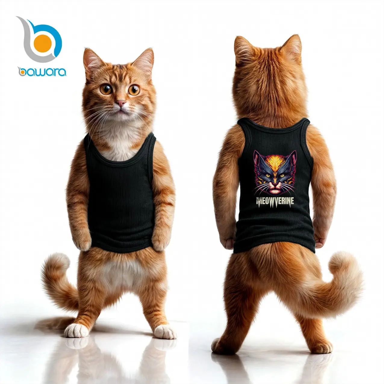Bawara - Baju Kucing Anjing Kelinci Monyet Lucu Murah Aksesoris Hewan Kecil Motif Avengers Meowverine - Wawoye Store