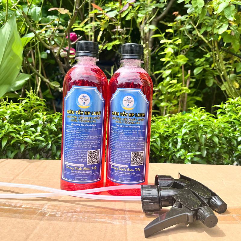 Combo 2 Chai Siêu Tẩy HP LUBE Tẩy Rỉ Sét, Tẩy Lốc Máy, Tẩy Ố Vàng Xe Máy, Tẩy Kim Loại, Kính, Inox,... 500ml
