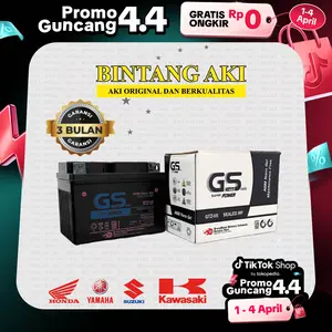 GTZ5S MF 12V 5AH Aki Motor Honda Beat Vario 110 Supra X 125 Scoopy Spacy Blade Revo New Mega Pro - Aksesoris, kendaraan, Aki motor, Aki Motorcycle aki motor