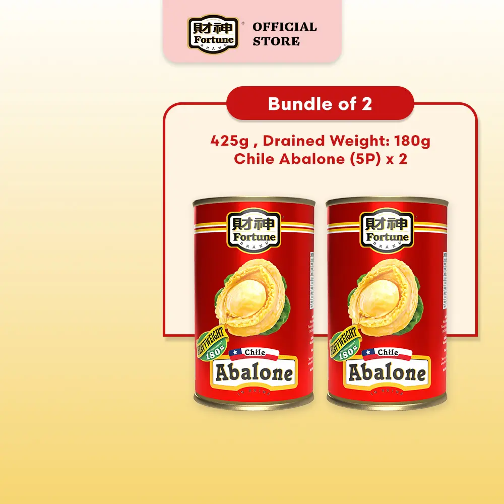 [Bundle of 2] Fortune Heavyweight Chile Abalone 425g (5P - 6P, DW: 180g) x 2