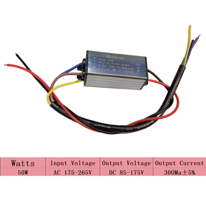 Bộ điều khiển LED không thấm nước, OIMG, Điện áp đơn, Nguồn điện, Có sẵn trong 8-30W, 50W, 100W, 150W, 200W, Công suất cao, AC175-265V, DC85-175V, Chống thấm nước IP66 3